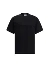 Ferragamo Crew Neck Graphic Print Short Sleeves T-shirt In Black