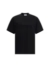 Ferragamo Crew Neck Graphic Print Short Sleeves T-shirt In Black