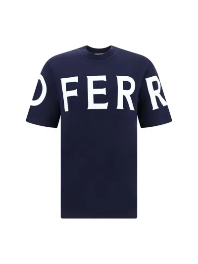 Ferragamo Salvatore  T-shirts In Blue