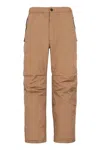 Ferragamo Recycled Nylon Track Pants With Elastic Waistband In Brown