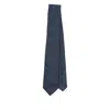 Ferragamo Gancini Graphic Jacquard Tie In Blue