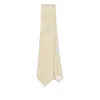 Ferragamo Geometric-pattern Silk Tie In Neutral