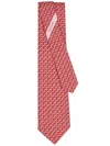 Ferragamo String Print Tie In Multicolor