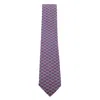 Ferragamo Geometric Slim Bow Ties And Accessories In Purple