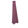 Ferragamo Gancini-jacquard Tie In Red