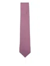 Ferragamo Patterned Tie In Pink