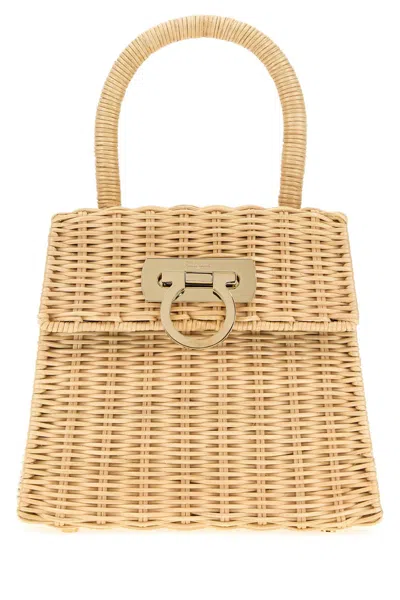 Ferragamo Handbag Woman Color Natural In Animal Print