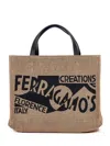 Shop Ferragamo Salvatore  Tote Bag In Brown