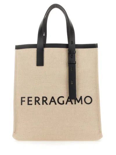FERRAGAMO SALVATORE FERRAGAMO TOTE BAG WITH LOGO