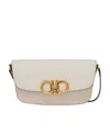 Ferragamo Trapezio Crossbody Bag In Nude