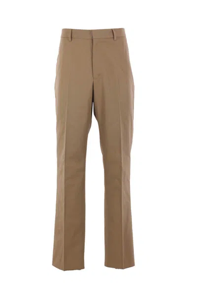 Ferragamo Salvatore  Trousers In Bronze Lead Green