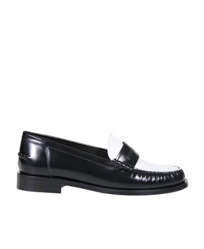 FERRAGAMO SALVATORE FERRAGAMO TWO-TONED SLIP-ON LOAFERS