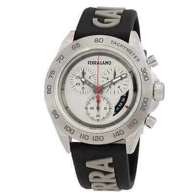 Pre-owned Ferragamo Salvatore  Urban Chronograph Quartz Silver Dial Men's Watch Sfkf00123