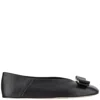 Ferragamo Vara Bow Ballet Flats In Black