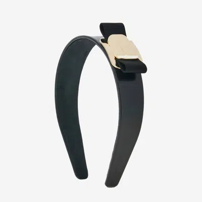 Ferragamo Salvatore  Vara Bow Headband In Black