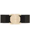 Ferragamo Vara Bow Leather Hair Clip In Black