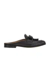 Ferragamo Salvatore  Vara Bow Tassel Mules In Black
