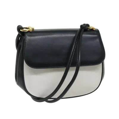 Ferragamo Salvatore  Vara White Leather Shoulder Bag ()