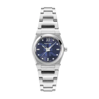 Ferragamo Salvatore  Vega Quartz Diamond Blue Dial Ladies Watch Sfyg00823
