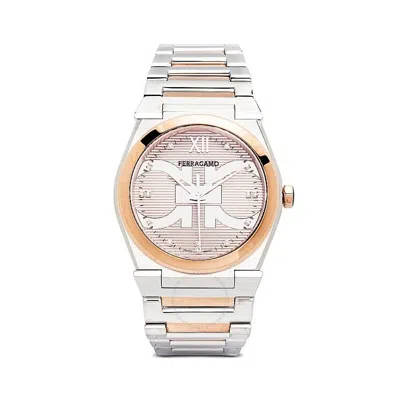 Ferragamo Salvatore  Vega Quartz Diamond Rose Gold Dial Men's Watch Sfyf01223 In Metallic