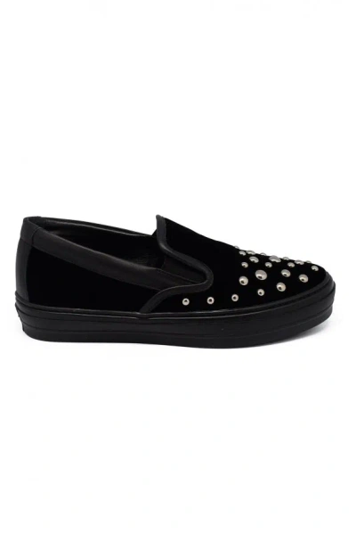 Ferragamo Stud-embellished Velvet Loafers In Multi