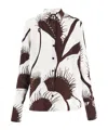 Ferragamo Salvatore  Venus-printed Button-up Shirt In White