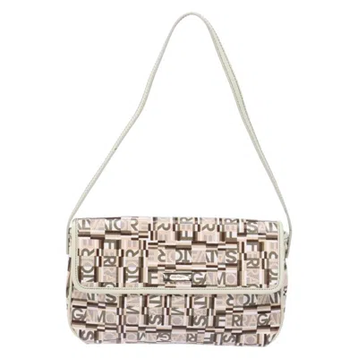 Pre-owned Ferragamo Salvatore  Vintage Clutch Bag Canvas Beige Canvas Clutche & Pouche Bag () In Sand