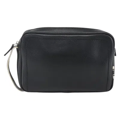 Pre-owned Ferragamo Salvatore  Vintage Clutch Leather Black Leather Clutche & Pouche Bag ()