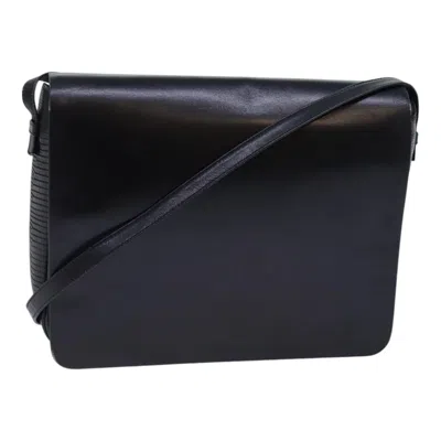 Pre-owned Ferragamo Salvatore  Vintage Leather Black Leather Shoulder Bag Bag ()