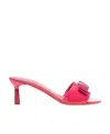Ferragamo Viva Bow 60mm Mules In Red