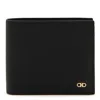 Ferragamo Black Leather Wallet In Black