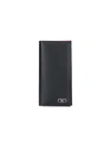 Ferragamo Half-fold Wallet In Black