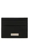 Ferragamo Salvatore  Black Leather Card Holder In Black