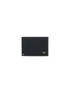 Ferragamo Gancini Bi-fold Wallet In Grained Leather In Black