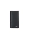 Ferragamo Half-fold Wallet In Black