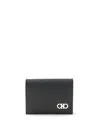 Ferragamo Men Credit Card Case In Black