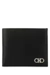 Ferragamo Black Signature Wallet In Black