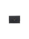 Ferragamo Textured Bow Detail Cardholder And Wallet In Black