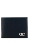 Ferragamo Revival Gancio Wallets And Card Holders In Deepoceanneronero