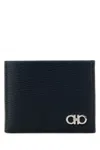 Ferragamo Revival Gancio Wallets And Card Holders In Deepoceanneronero
