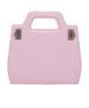 Ferragamo Sleek Mini Tote With Detachable Strap In Pink