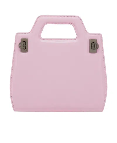 FERRAGAMO SALVATORE FERRAGAMO WANDA MINI TOP HANDLE BAG