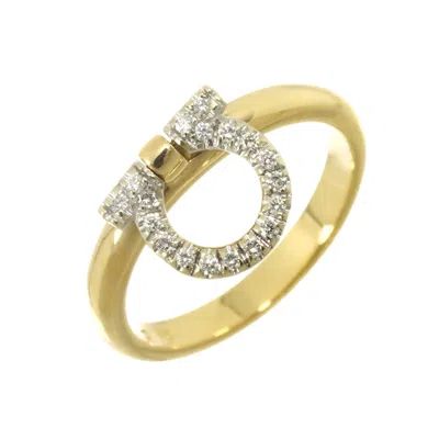Pre-owned Ferragamo Salvatore  White Gold Yellow Gold Yellow Gold (18k) White Gold (18k) Band Ring () In White Gold, Yellow Gold