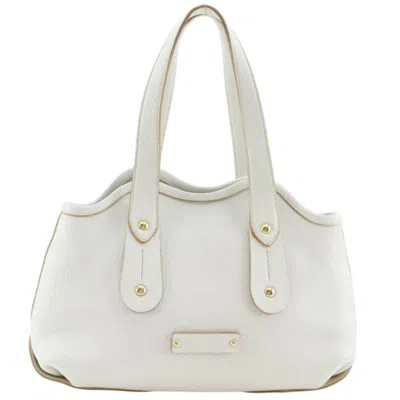Pre-owned Ferragamo Salvatore  White Leather Tote Bag ()