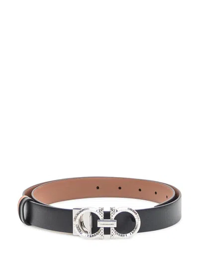 FERRAGAMO SALVATORE FERRAGAMO FERRAGAMO BELT IN BLACK LEATHER
