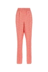 Ferragamo High-waisted Trousers In Multicolor