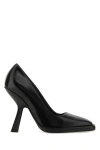 Ferragamo Stylish Leather Anser X5 Pumps With 11.5 Cm Heel In Black