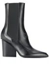 Ferragamo Salvatore  Women S 732736 Black Leather Ankle Boots In Black