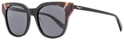 Ferragamo Salvatore  Women's Sunglasses Sf875s 001 Black/multi 53mm