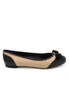 Ferragamo Varina Ballet Flats In Cream